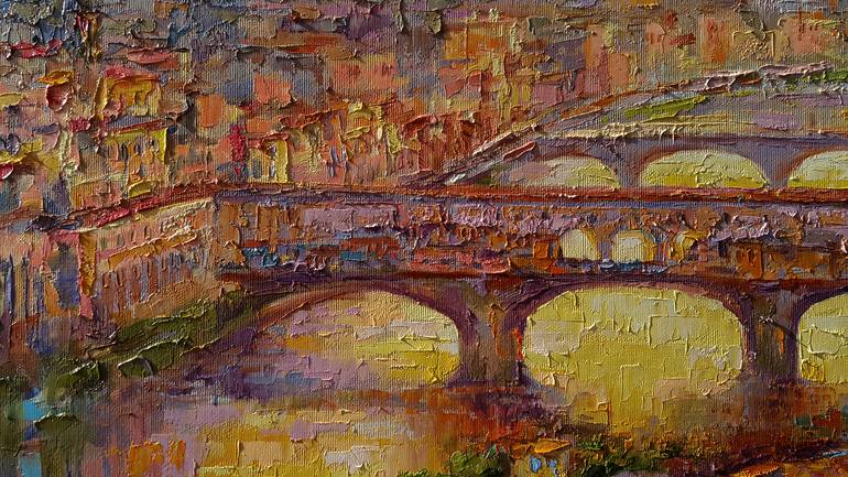 Original Impressionism Architecture Painting by VIKTORIJA LAPTEVA