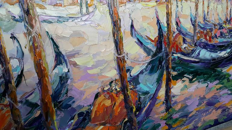 Original Expressionism Landscape Painting by VIKTORIJA LAPTEVA