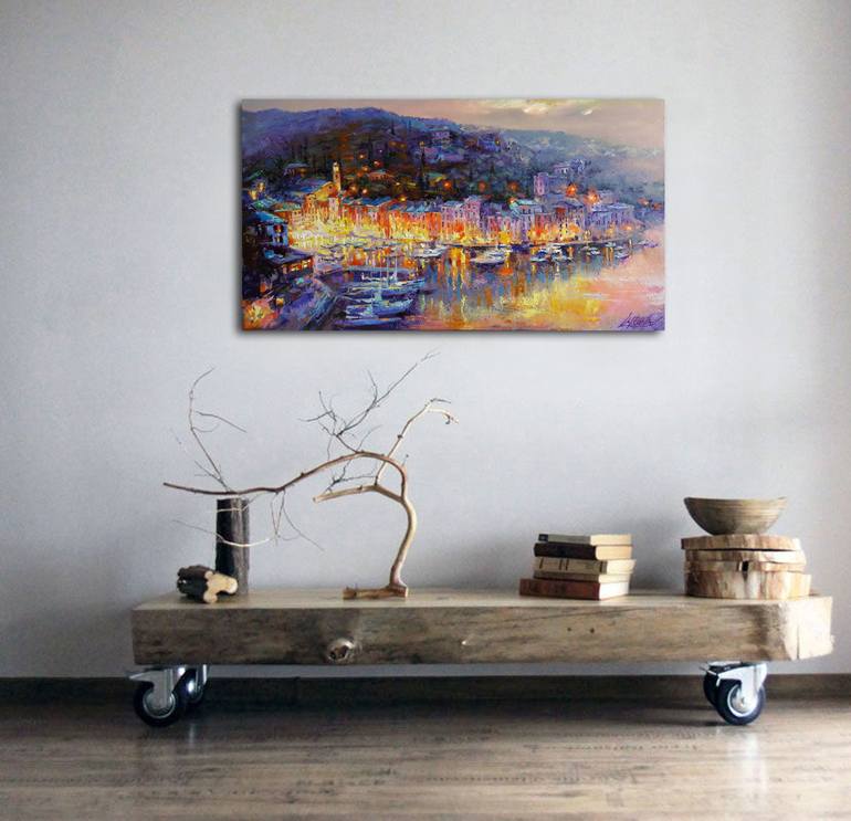 Original Impressionism Architecture Painting by VIKTORIJA LAPTEVA