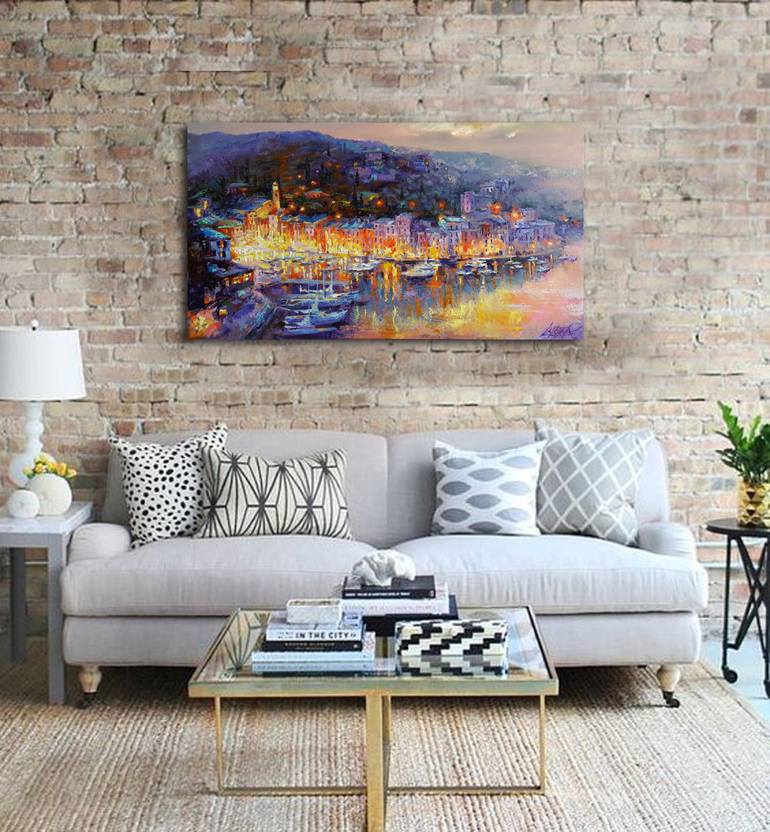 Original Impressionism Architecture Painting by VIKTORIJA LAPTEVA