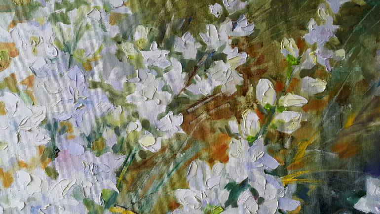 Original Impressionism Floral Painting by VIKTORIJA LAPTEVA