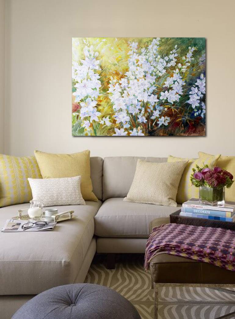 Original Impressionism Floral Painting by VIKTORIJA LAPTEVA