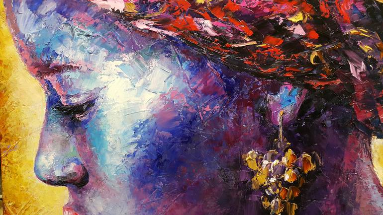 Original Abstract Expressionism People Painting by Viktorija Lapteva