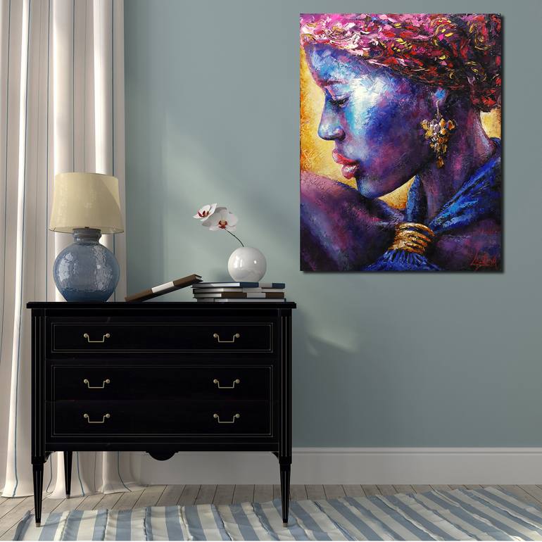 Original Abstract Expressionism People Painting by Viktorija Lapteva