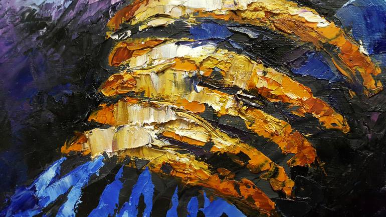 Original Abstract Expressionism People Painting by Viktorija Lapteva