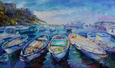 Original Impressionism Seascape Paintings by VIKTORIJA LAPTEVA