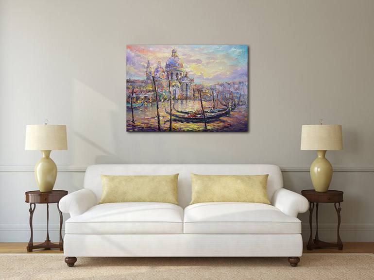 Original Fine Art Architecture Painting by VIKTORIJA LAPTEVA