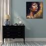Painting portrait of a black woman - Сourage - Interior