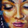 Portrait Indian woman Detail