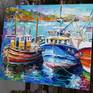 Painting Fishing boats Studio