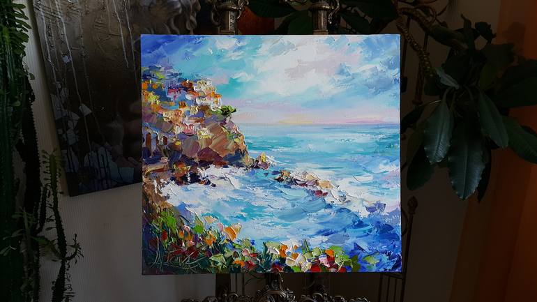 Original Impressionism Landscape Painting by VIKTORIJA LAPTEVA