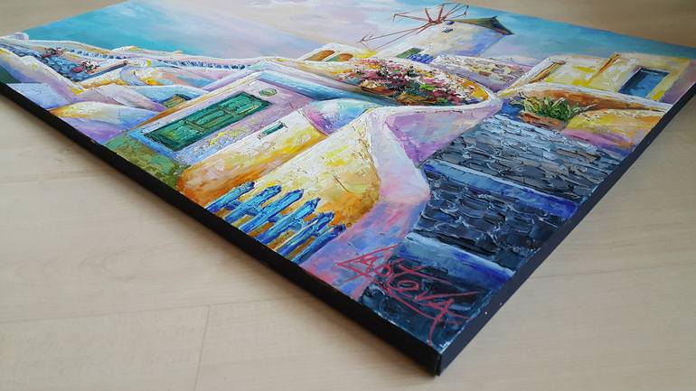 Original Impressionism Cities Painting by VIKTORIJA LAPTEVA