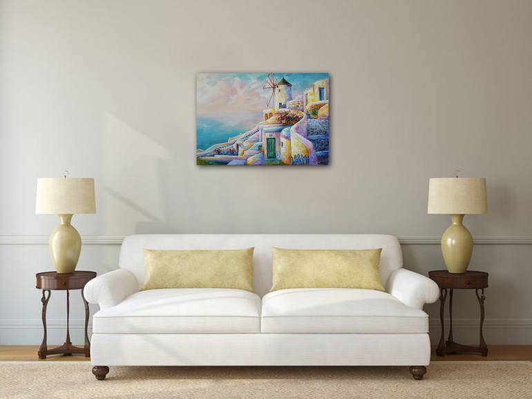 Original Impressionism Cities Painting by VIKTORIJA LAPTEVA