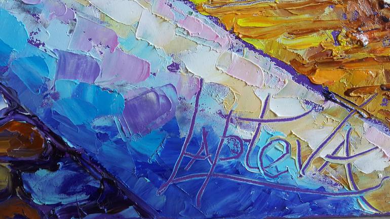 Original Impressionism Landscape Painting by Viktorija Lapteva