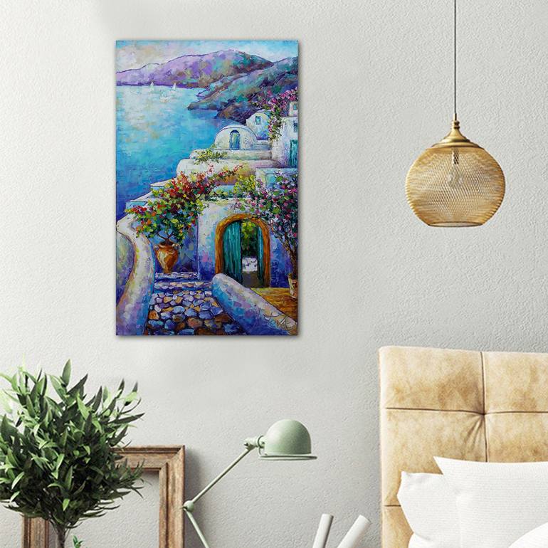Original Impressionism Landscape Painting by Viktorija Lapteva