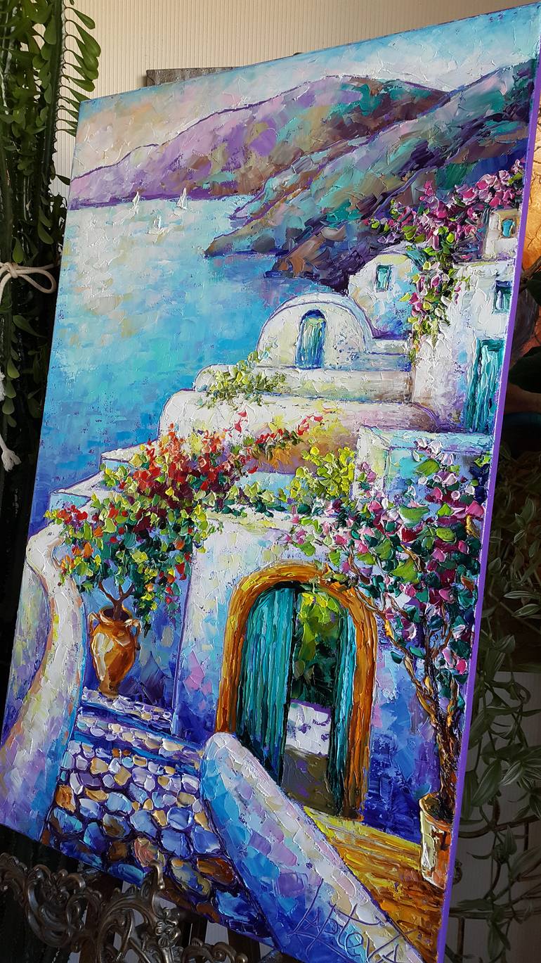 Original Impressionism Landscape Painting by Viktorija Lapteva