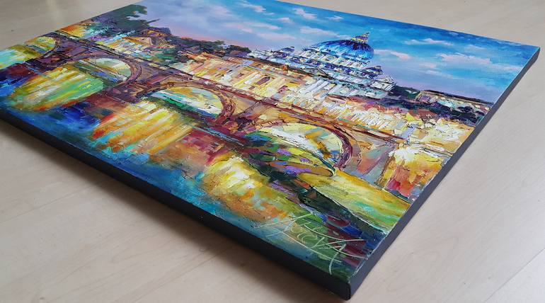 Original Cities Painting by VIKTORIJA LAPTEVA