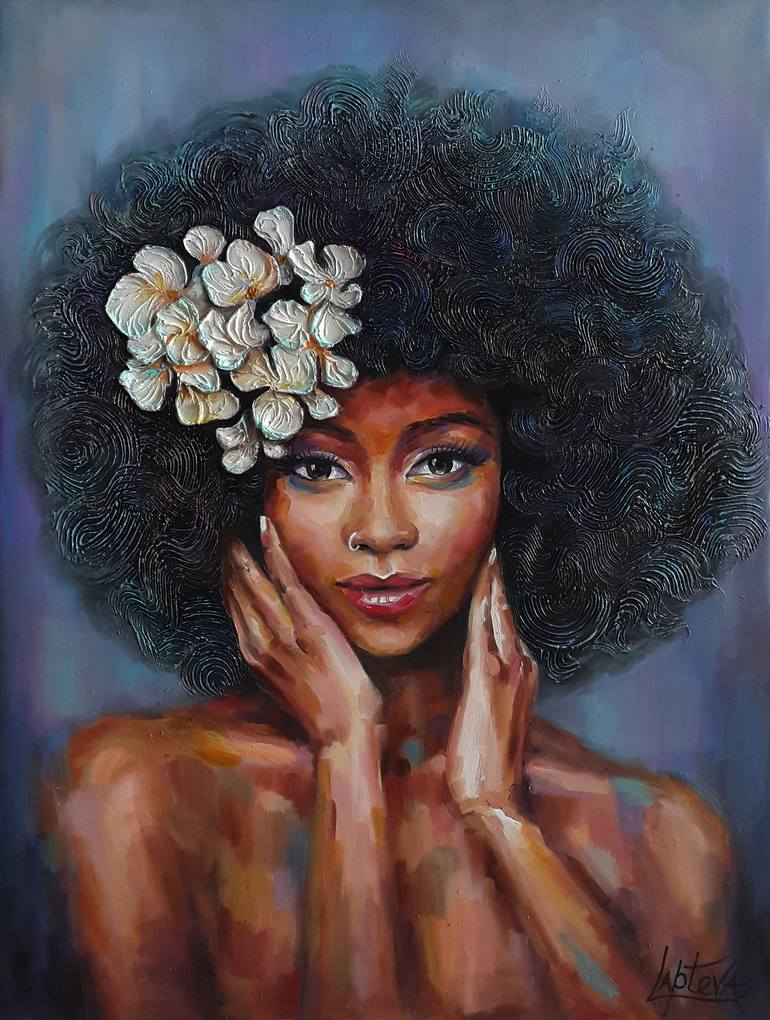 watercolor paintings of black women