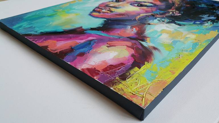 Original Abstract Expressionism Abstract Painting by Viktorija Lapteva