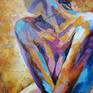 Painting woman nude figure Detail