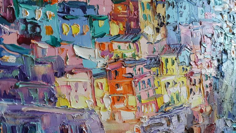 Original Expressionism Architecture Painting by Viktorija Lapteva