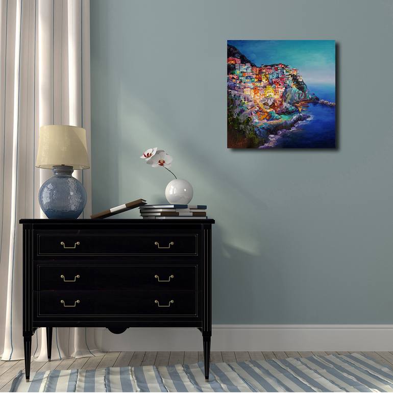Original Expressionism Architecture Painting by Viktorija Lapteva