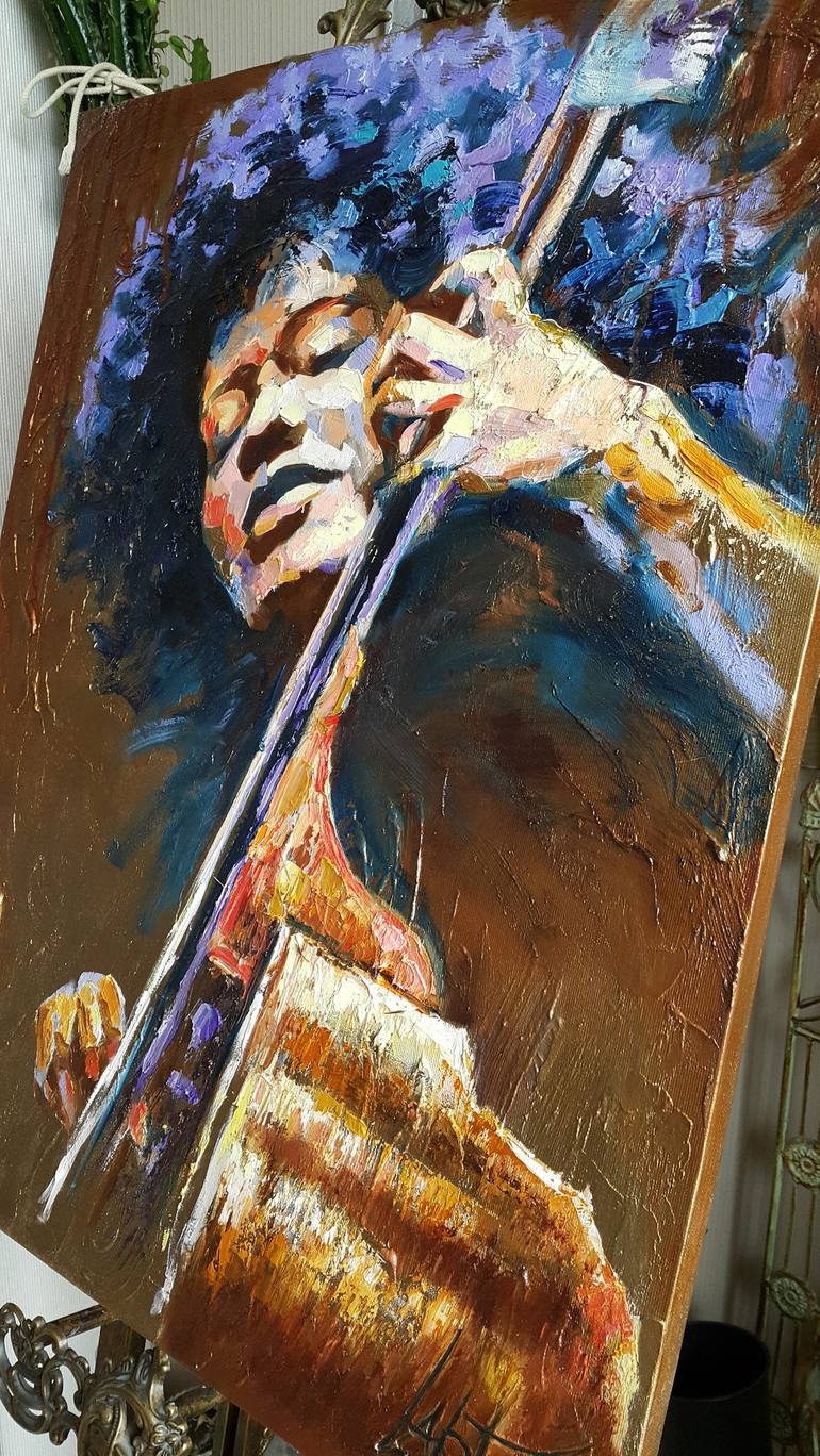 Original Expressionism Music Painting by VIKTORIJA LAPTEVA