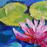 Painting Water Lily Ninfee Detail