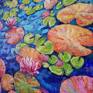 Painting Water Lily Ninfee Studio