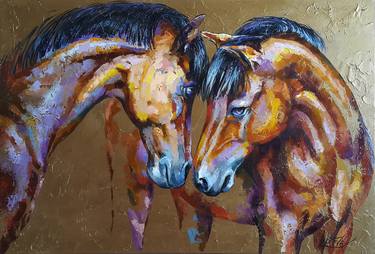 Original Expressionism Animal Paintings by VIKTORIJA LAPTEVA