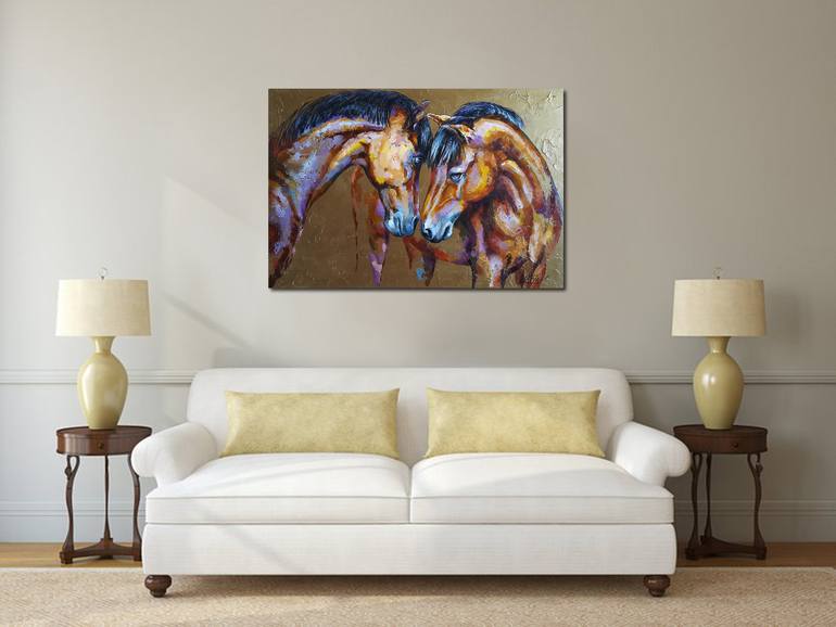 Original Expressionism Animal Painting by Viktorija Lapteva