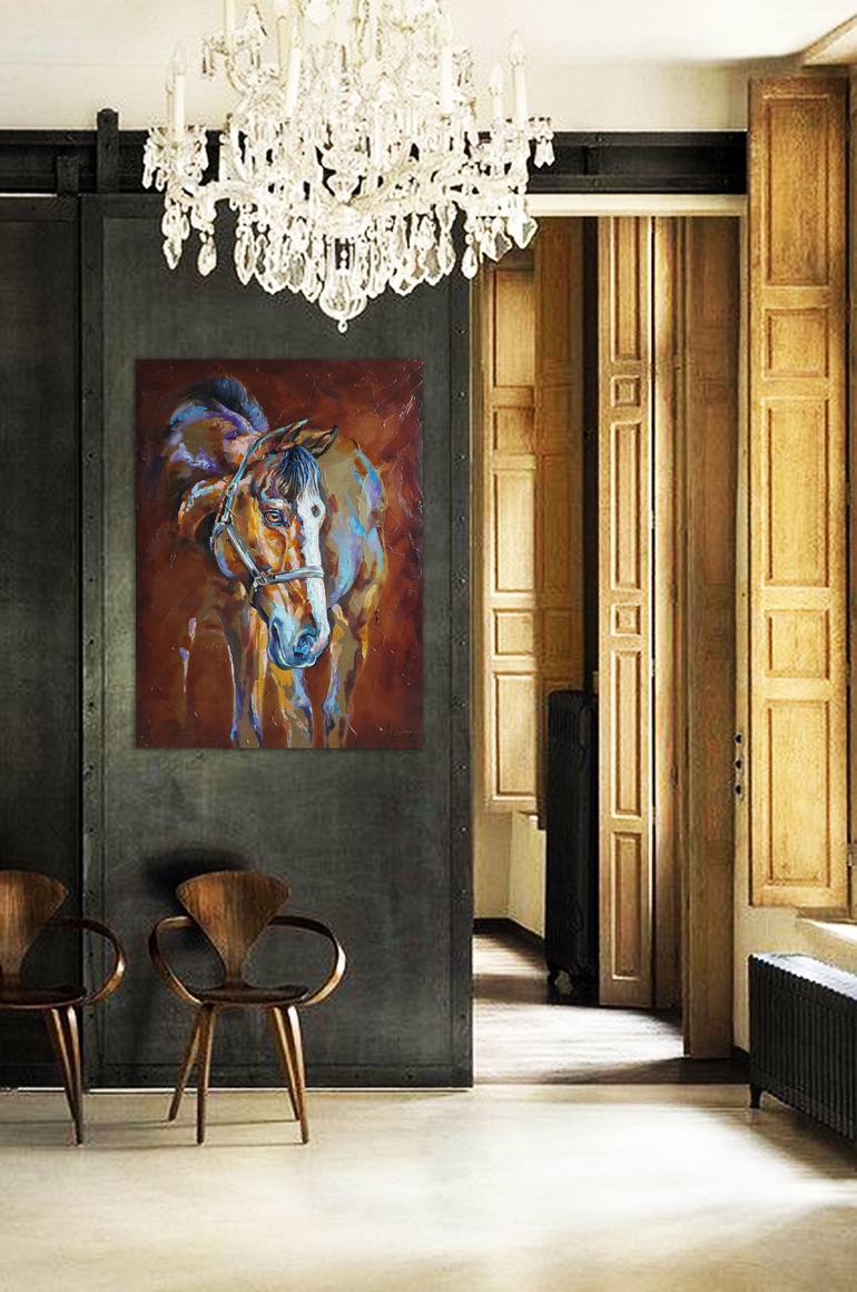 Original Impressionism Animal Painting by Viktorija Lapteva