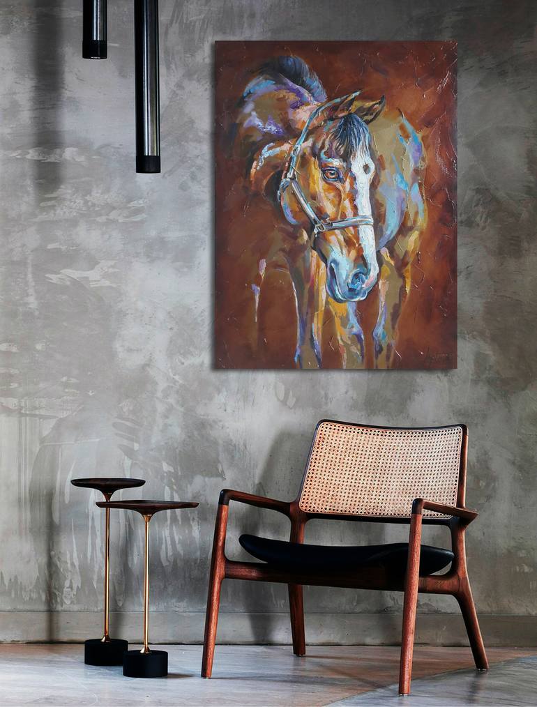 Original Impressionism Animal Painting by Viktorija Lapteva