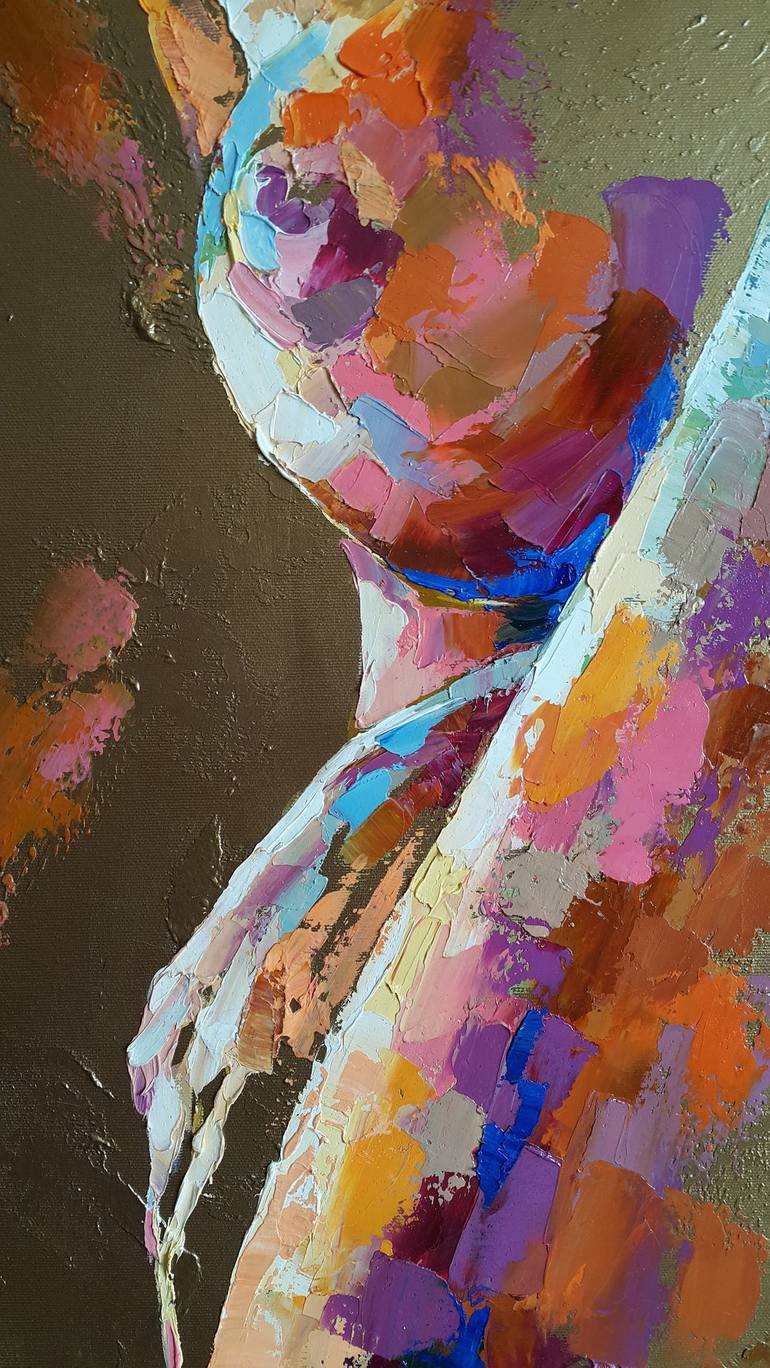 Original Nude Painting by VIKTORIJA LAPTEVA