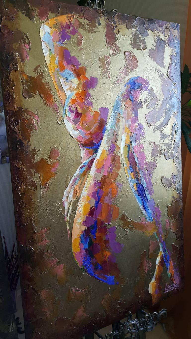 Original Nude Painting by VIKTORIJA LAPTEVA