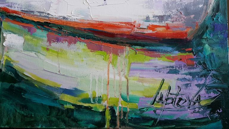 Original Expressionism Landscape Painting by Viktorija Lapteva