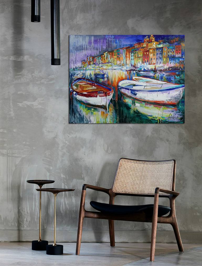 Original Expressionism Landscape Painting by Viktorija Lapteva