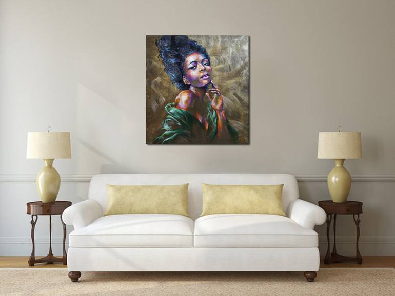 Original Expressionism Women Painting by Viktorija Lapteva