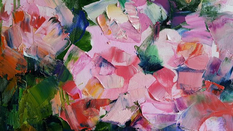 Original Expressionism Floral Painting by VIKTORIJA LAPTEVA