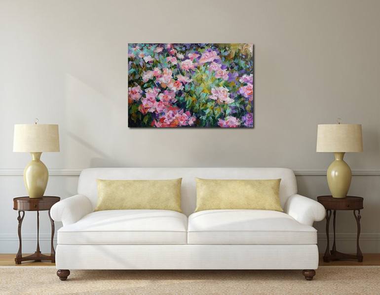 Original Expressionism Floral Painting by VIKTORIJA LAPTEVA