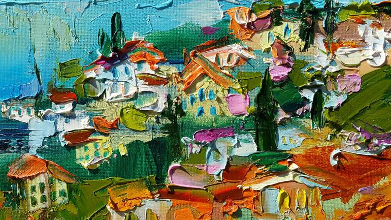 Original Expressionism Cities Painting by Viktorija Lapteva