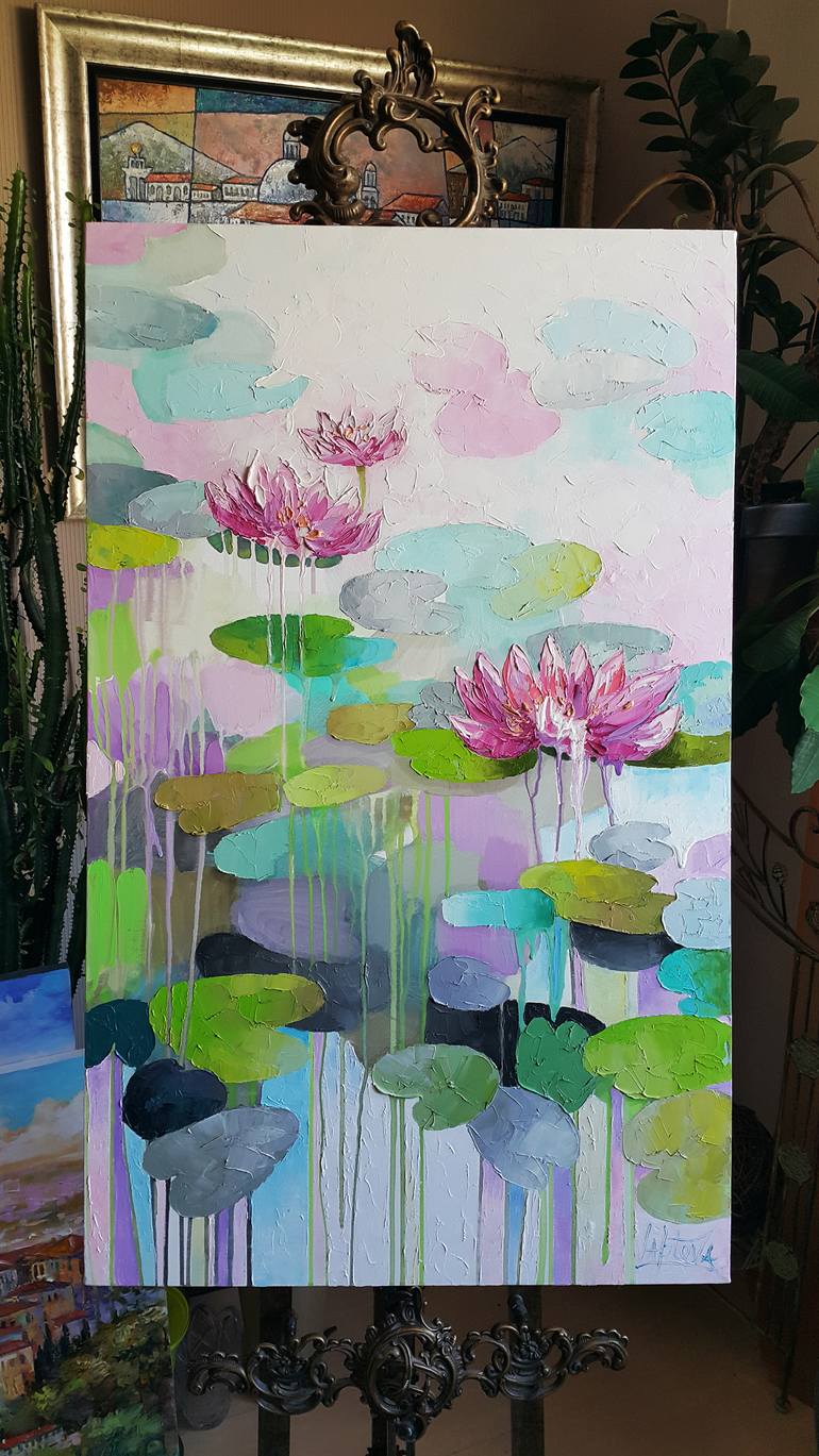 Original Abstract Expressionism Abstract Painting by Viktorija Lapteva