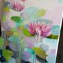 Painting Pink water lilies Studio