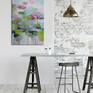 Painting Pink water lilies Interior