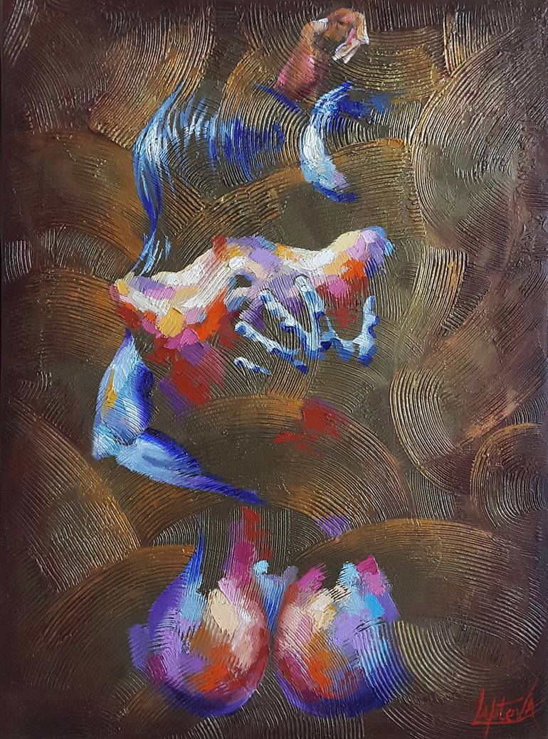 Painting Your hugs Nudes man woman, naked figure, nude man woman Painting  by VIKTORIJA LAPTEVA | Saatchi Art