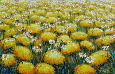 Original Expressionism Floral Paintings by VIKTORIJA LAPTEVA