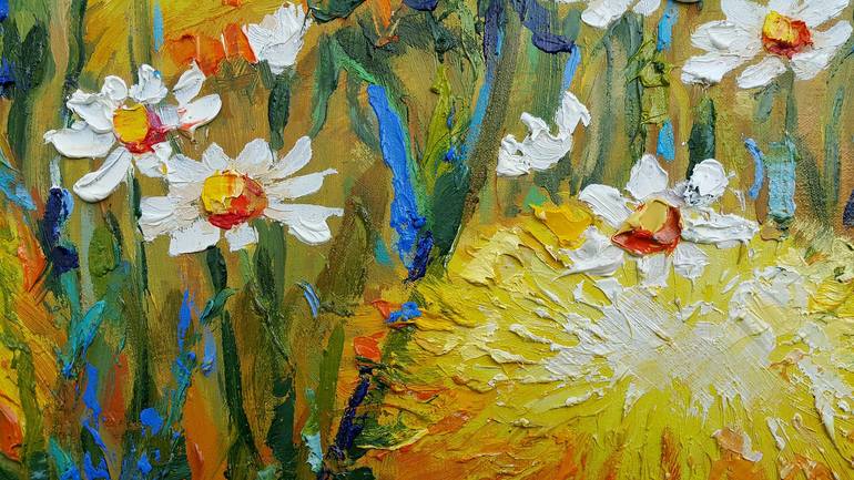 Original Expressionism Floral Painting by VIKTORIJA LAPTEVA