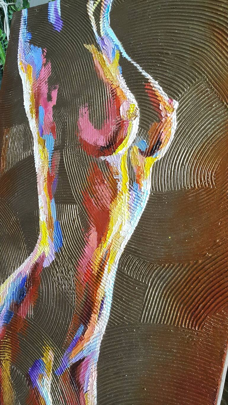 Original Nude Painting by VIKTORIJA LAPTEVA