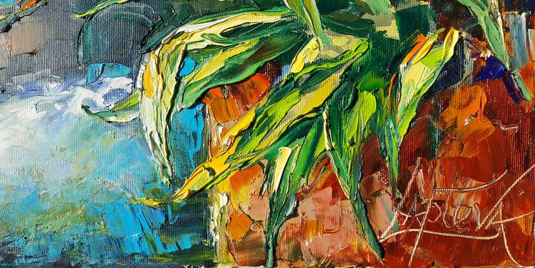 Original Expressionism Landscape Painting by Viktorija Lapteva