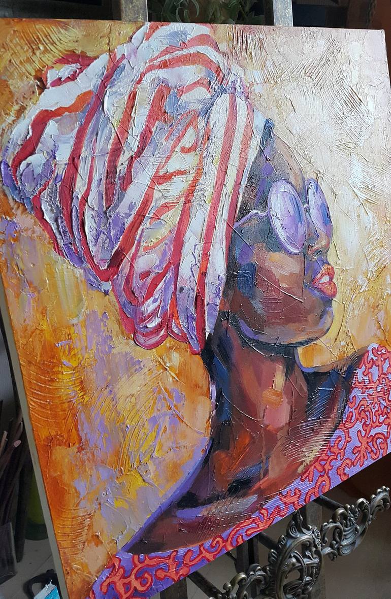 Original Impressionism Women Painting by VIKTORIJA LAPTEVA